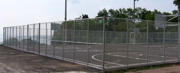Chain link fence is a durable product that comes in a variety of sizes and colors 